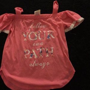 Of the shoulder shirt